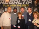 Una foto en el NAMM Show de L.A. en 2008, en el stand de Regal Tip, junto a Chester Thompson, Lenny White, Jeff Hamilton, las Hermanas Carol & Karen Calato y un servidor